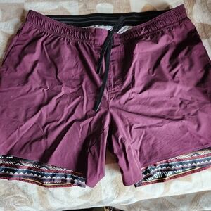 Men's Maroon Swim Board Shorts